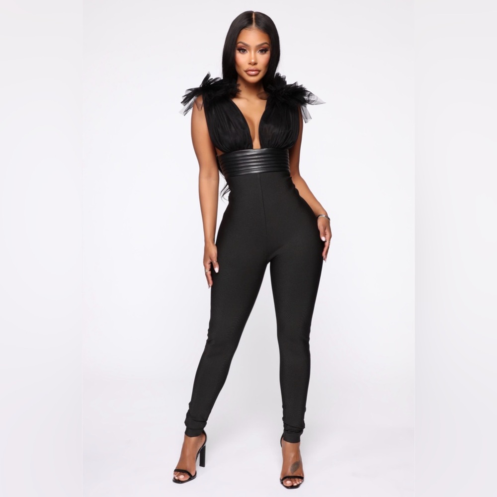 Fashion Nova bandage jumpsuit